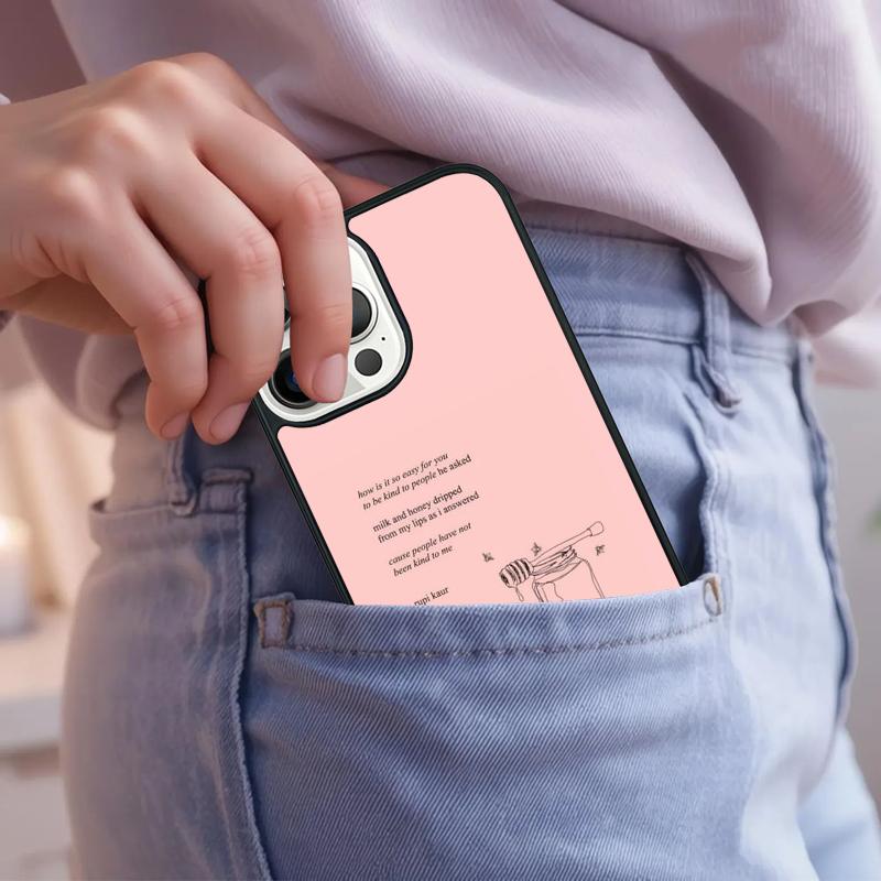 Aesthetics Chic Minimal Poems Phone Case For iPhone 17 Air 15 16e 14 13 Pro Max Coque 12 11 Pro Max PLUS cover