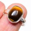 Tiger Eye Gemstone 925 Sterling Silver Jewelry Ring Size Adjustable KJ-350