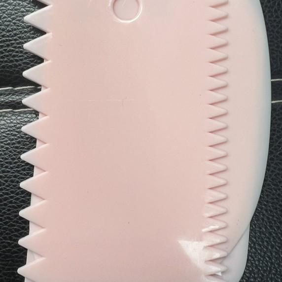 Three-Piece Plastic Cake and Dough Scraper Set