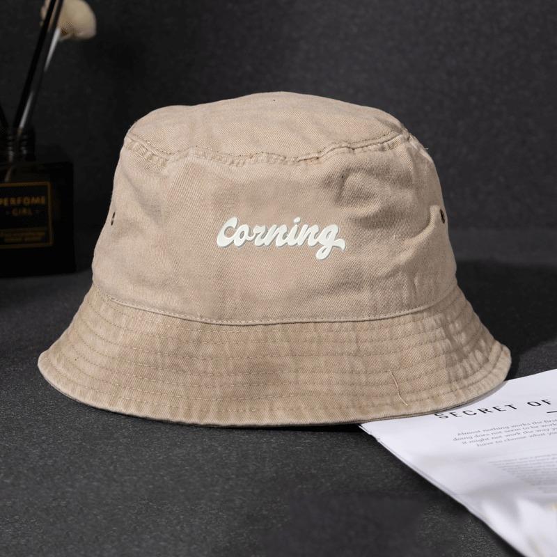 Casquette de soleil en jean délavé, Chapeau de pêcheur Hip Hop décontracté pour un port quotidien, Streetwear, Chapeau seau avec broderie de canard usé, Unisexe beige