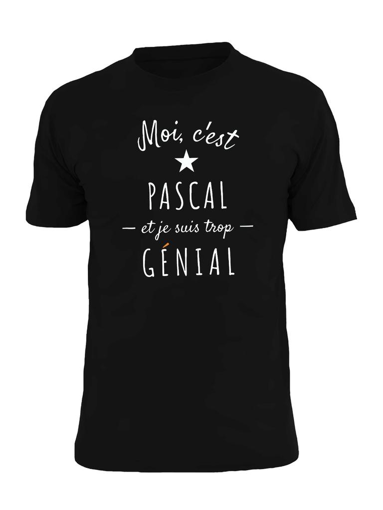 Pascal est trop Genial Crinkle Plus Size Men's T-Shirt, PLUS SIZE