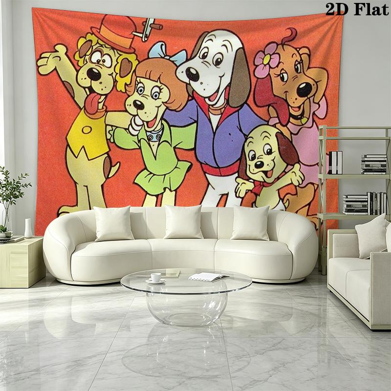 Animated Puppy Pattern Home Decor Tapestry, Wall Hanging, Decorative RV Wall Cloth.MGT0918177