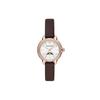 Wrist Watch Quartz Movement Leather Strap 32mm White Dial Women's Watch AR11568