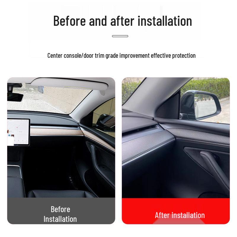 Tesla Model 3/Y Center Console & Door Trim Kit - Interior Modification Accessories