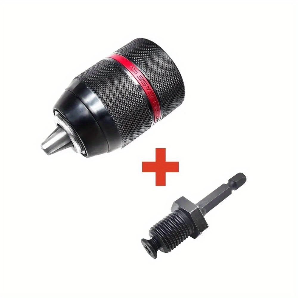 3 Pcs/set Metal Heavy Duty 1/2-20UNF 13mm Keyless Drill Chuck Hex Shank/SDS/Socket Square Female Adaptor Hardware Tool Professional
