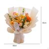 Crochet Flower Bouquet, Handmade Knitted Artificial Faux Flower,