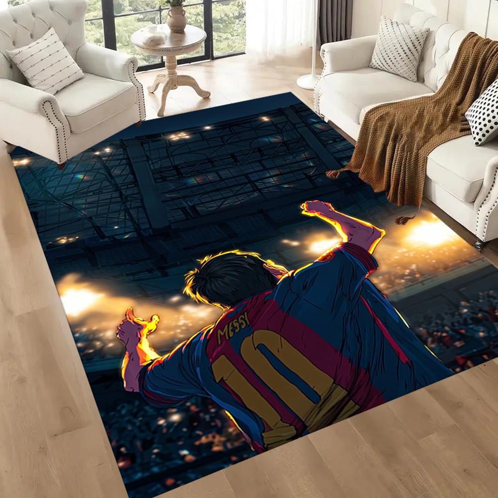 Messi 6 Area Rug Perfect for Balcony Outdoor Bedrooms Hallway Antislip Carpet Anime Office Decor Spiritual Gift