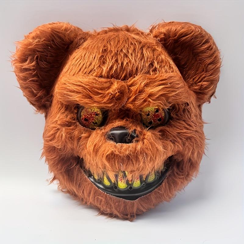 

Страшная маска зайца-медведя на Хэллоуин - Страшный костюм для вечеринки, реквизит для косплея Bear коричневый