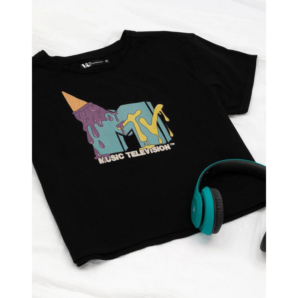 MTV Womens/Ladies Ice Cream Crop Top