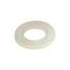 White Nylon Flat Washer: Shockproof Round Plastic Washer with Enlarged Insulation Hole