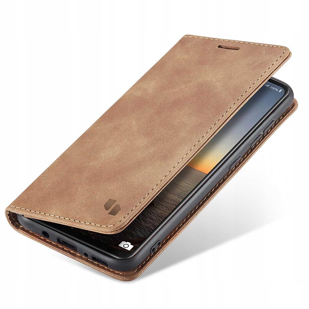 Sc Wallet Galaxy A21S Light Brown