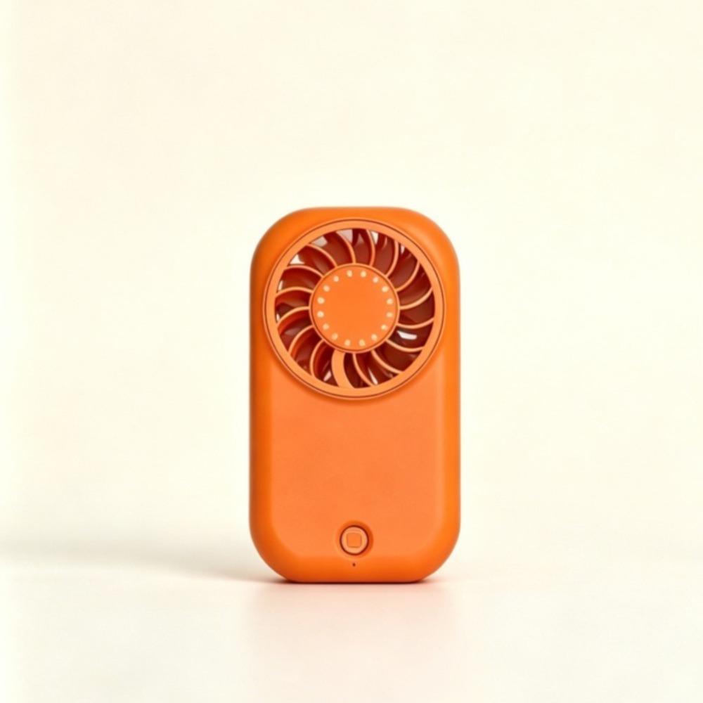 1pc Portable mini handheld fan, USB rechargeable pocket portable fan, ultra-thin card style 5-speed wind adjustable strong wind small fan,