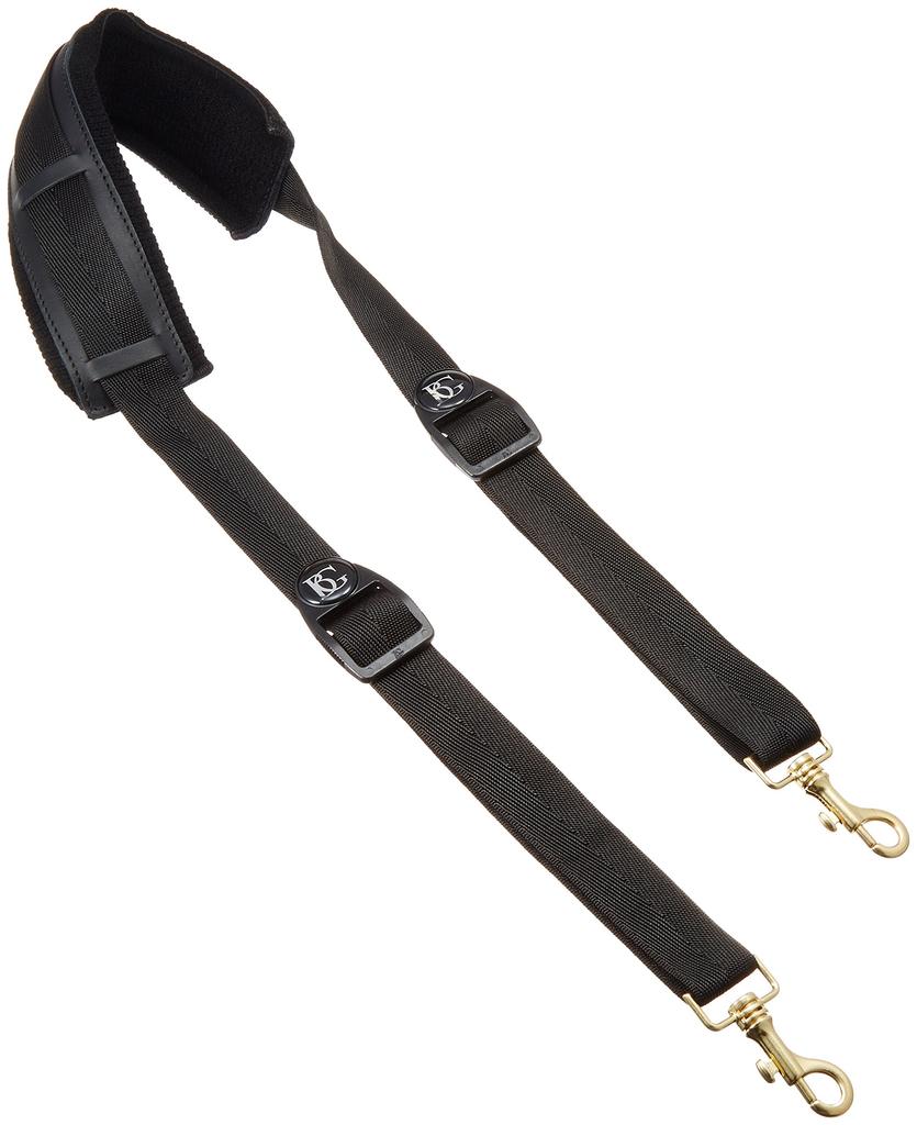 BG BRASS WIND Shoulder Strap for TubaEuphonium with 2 Metal Snap Hooks, T01 Black