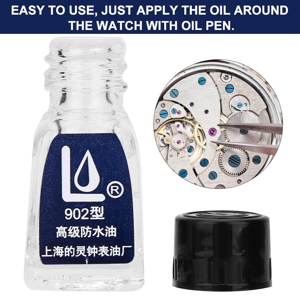 2Pcs Watch Oil Repair Wristwatch Clock Waterproof Oil Maintenance Accessory Tool