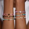 Bracelet Stainless Steel Love Pentagram Pendant Braided Rope Bracelet Electroplating 18K Gold Color Retention