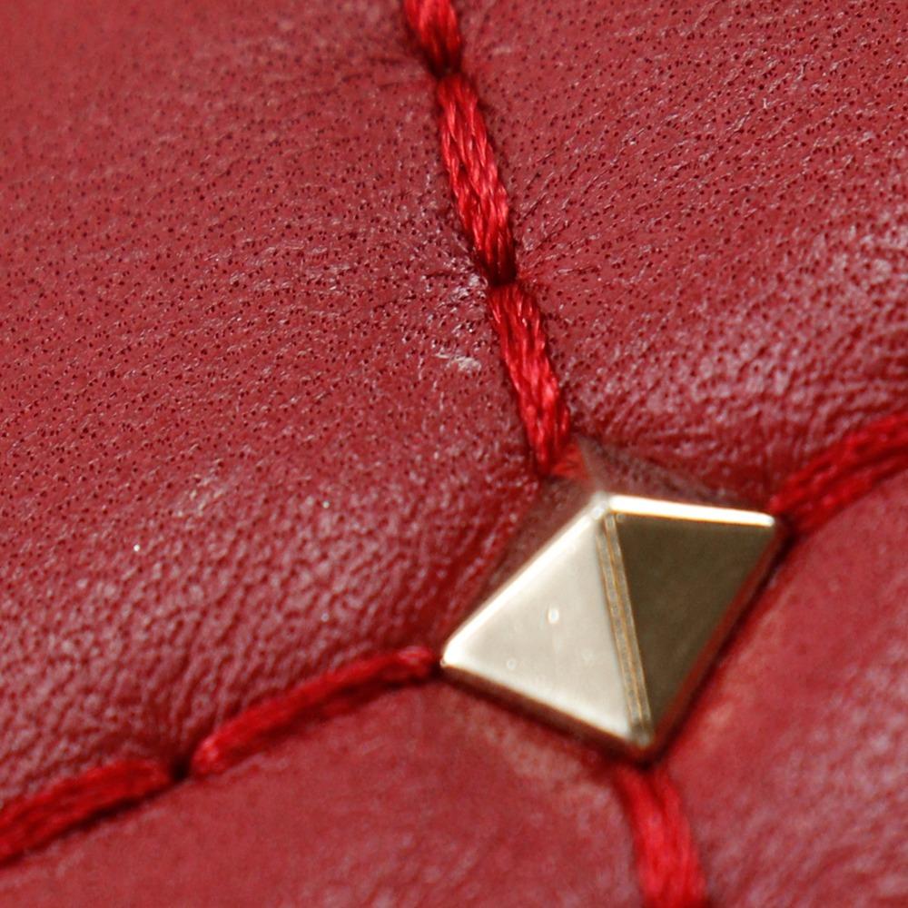 Valentino Garavani Rock Studs Shoulder Bag MW0BCA23NAP Mini Shoulder Wallet Shoulder Red Leather Women Used