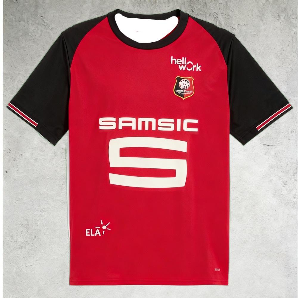 

Maternity WearStade Rennais F.C Home and Away Football Jerseys 3D Printed Short Sleeved Sports T-shirt Same for Adults,Children 6XL