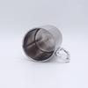Stainless Steel Mountaineering Buckle Cup Double-layer Camping Water Cup 350ml Hand-held Office Desktop Cup Coffee Cup Portable