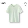 Damski T-shirt Semir z haftem, z okrągłym dekoltem i krótkim rękawem
