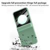 Hinge Protection Hard PC Phone Cover for Samsung Galaxy Z Flip 6 Case Shockproof with Small Screen Protector Skin Feel