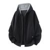 Mens Oversized Hooded Loose Casual Sport Jacket Trendy Plus Size Outerwear