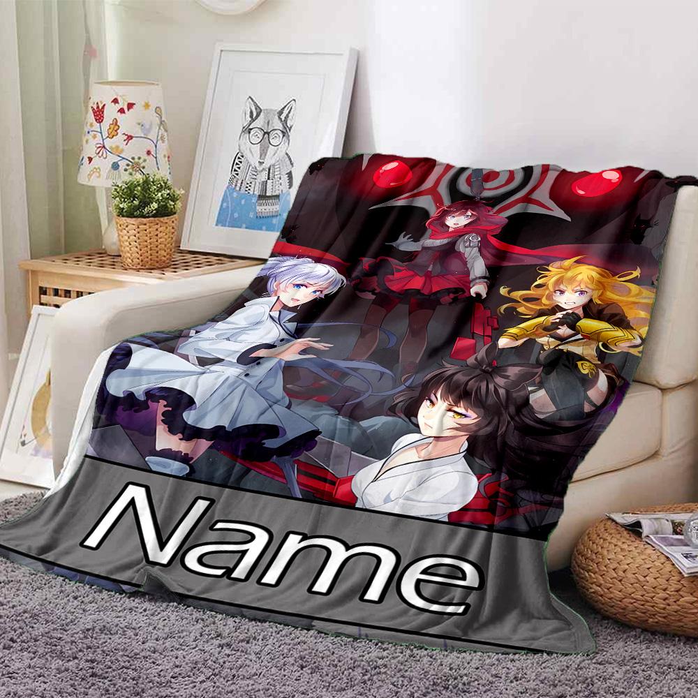 Prispôsobiteľná osobná deka RWBY Volume, mäkká a teplá, na pohovku, do kancelárie, na posteľ, na cestovanie, na obednú prestávku, darček vhodný na všetky ročné obdobia