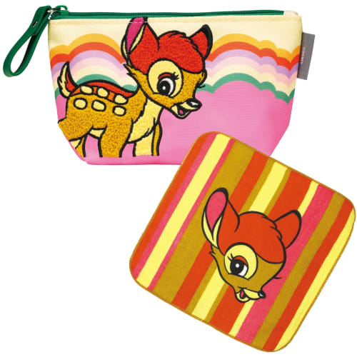 Skater Mini Towel Handkerchief Disney Retro Bambi MNT2-A