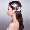 Bridal  Pearl Butterfly Hair Clip Barrette Bride Hair Jewelry Accessories