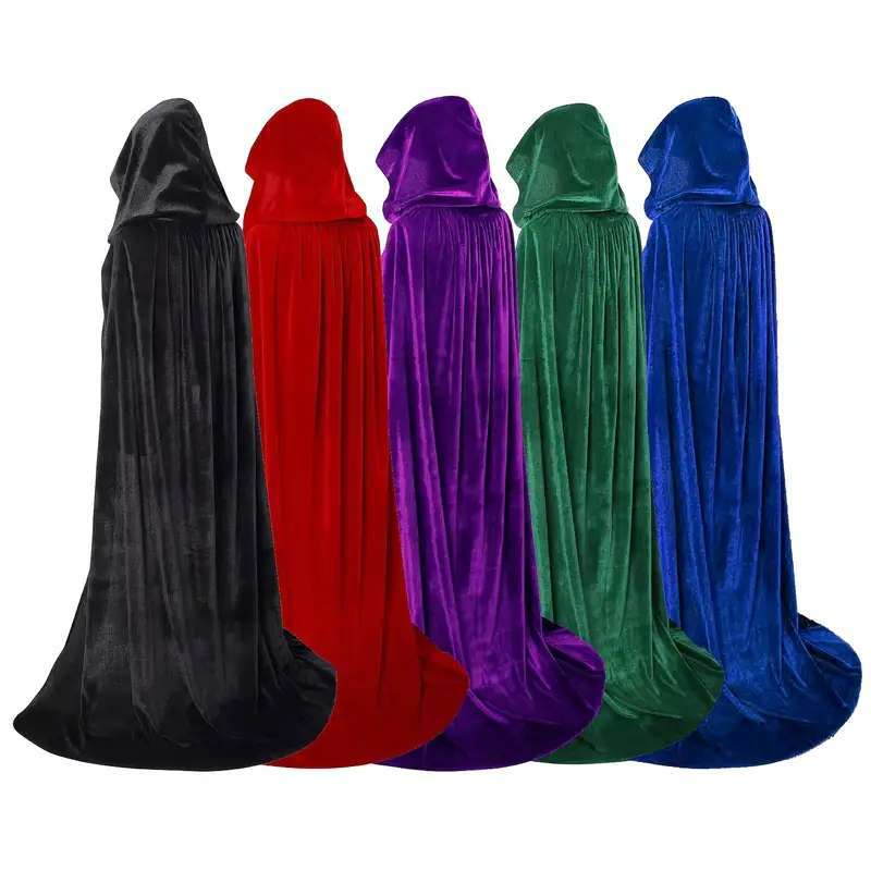 Mantello con Cappuccio di Halloween Mantello Costume Cosplay Maschera Costume Europeo e Americano Adulti Uomini e Donne Costume da Spettacolo Pirata