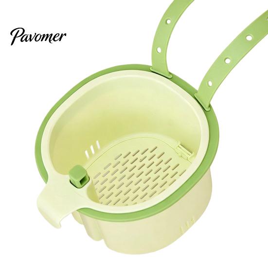 Practical Kitchen Sink Organizer Strainer Basket, Automatic Dumping Design, Hanging Durable PP Drain Filter Faucet Food Catcher, for Cleaning