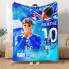 Dynamic Football Team Poster Blankets Flannel Printed Breathable Warm Throw Blanket for Home Office Bedspreads 0708a57