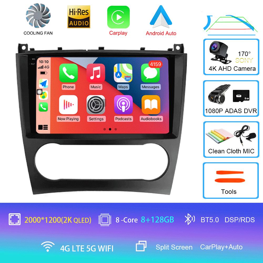 Android 14 Pentru Mercedes Benz W203 W209 C180 C200 C220 C230 2005 - 2009 Player Video Radio Auto Stereo Navigație GPS Carplay AUTO