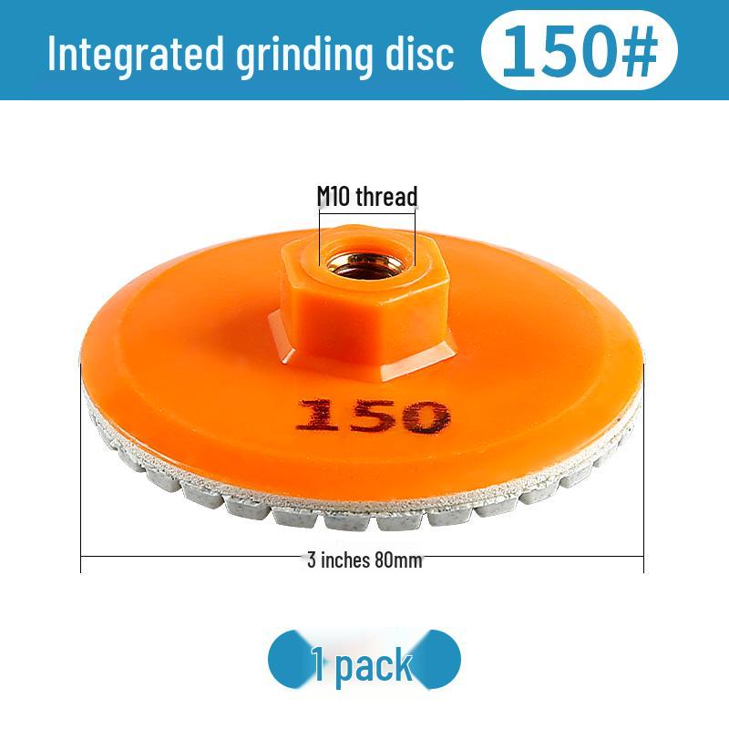 Integrated Tile Edge Grinding & Polishing Disc for Stone, Marble, Quartz, Chamfering, and Dry Trimming