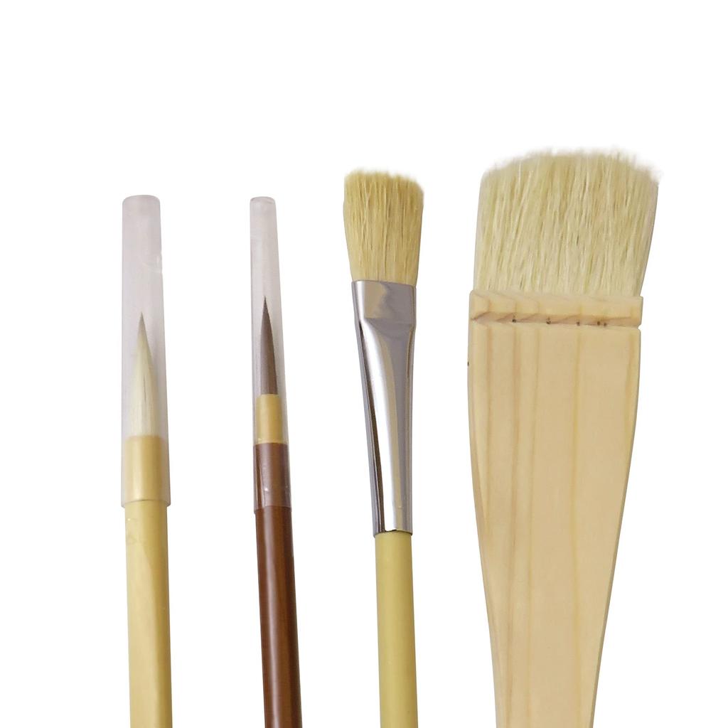 [Amazon.co.jp Exclusive] Namurataiseidou Design Japanese Painting Brush Set of 4