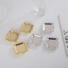 3pcs Plastic Plate Silver Electroplated Plate Fruit Plate Small Tray Gold Jewelry Display Tray Festive Dim Sum 3 Styles