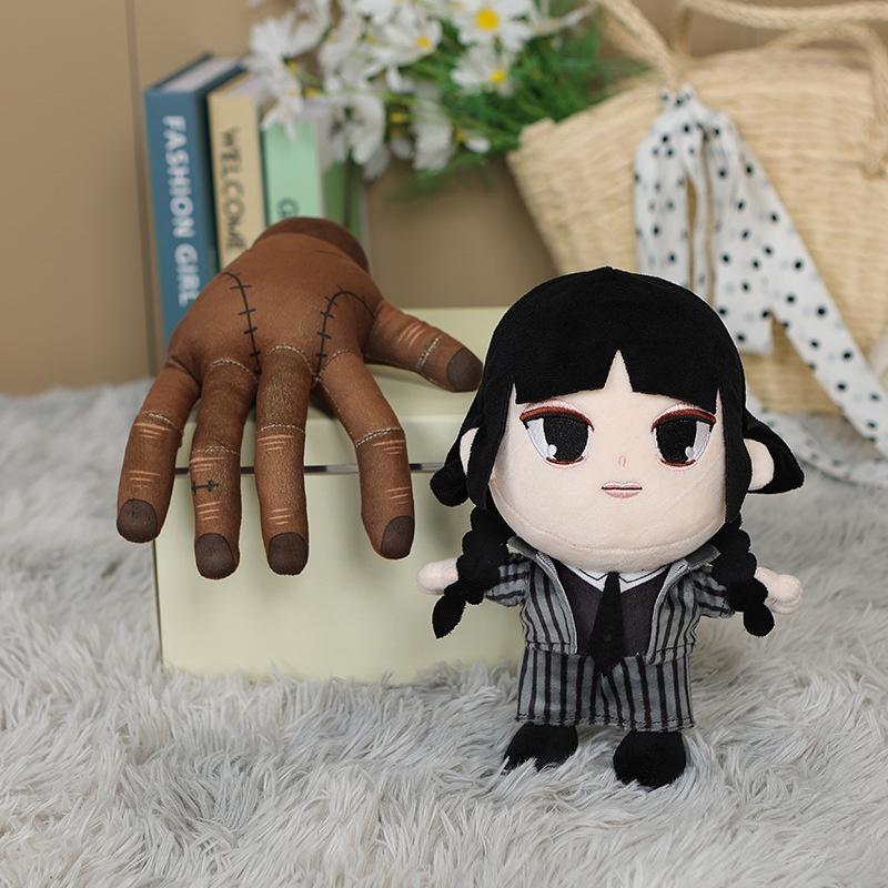 Addams Family Wednesday Puppe Plüschtier 25cm Weiche Geschenke für Fans