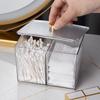 Desktop Acrylic Lipstick Dust-Proof Makeup Removal Cotton Cosmetics Storage Cotton Swab Storage Box