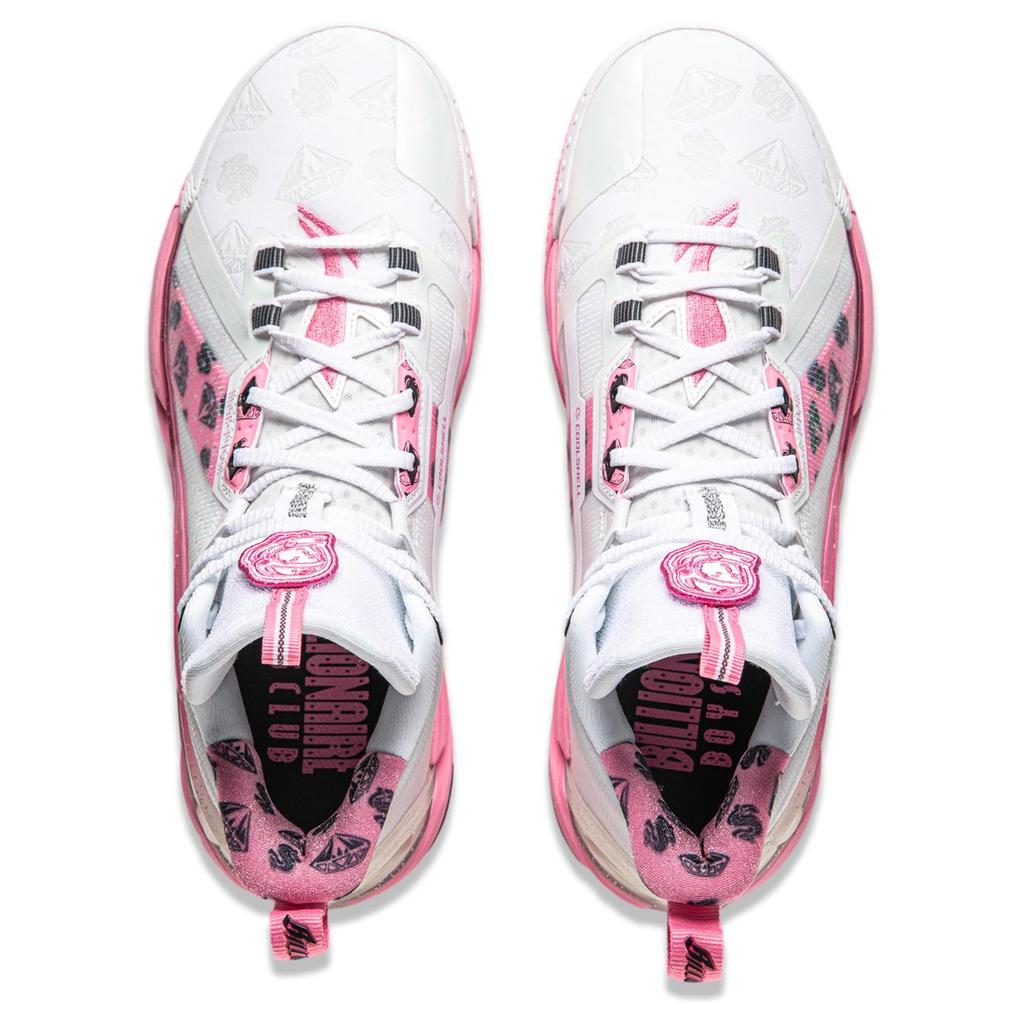 Li Ning Fan Wu 4 BBC Collaboration Lightweight Rebound Stability Support Comfortable Shock Absorption Breathable Mid-Top Basketball Shoes ABFU015-8