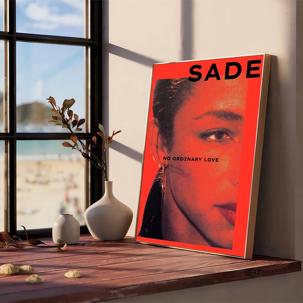 Slavná zpěvačka Sade Vintage Série Kvalitní Tisky a Plakáty Voděodolné Papírové Samolepky Plakáty a Samolepky pro Kavárny a Bary