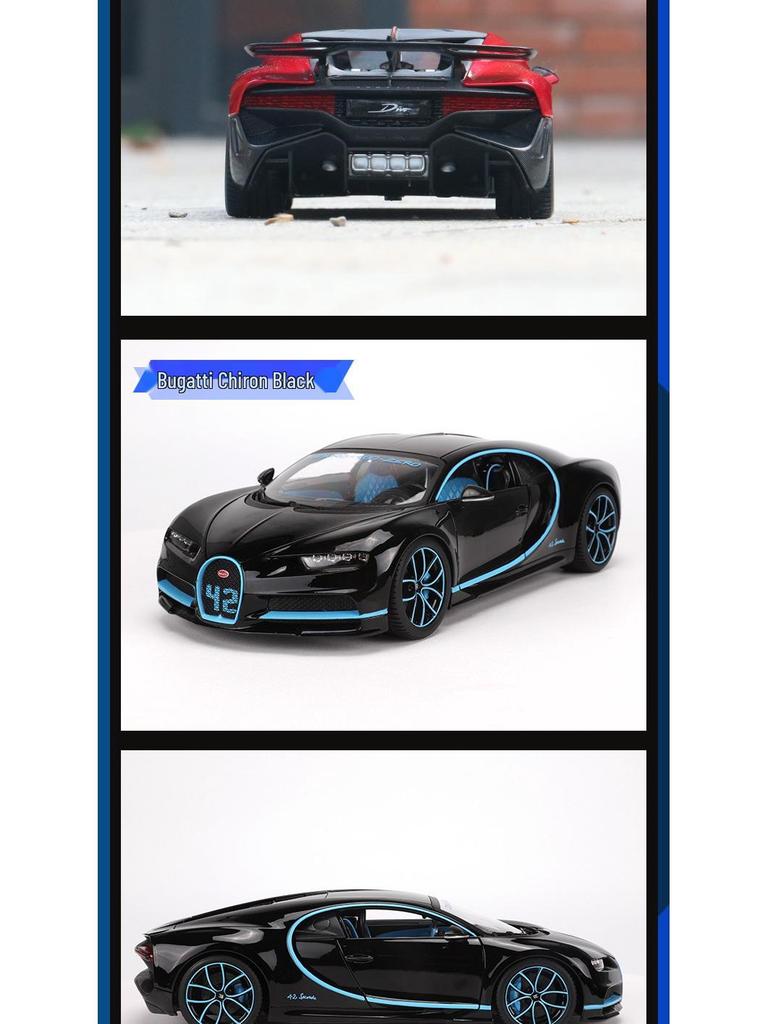 Bimego 1:18 Bugatti Divo Alloy Supercar Model with Windows