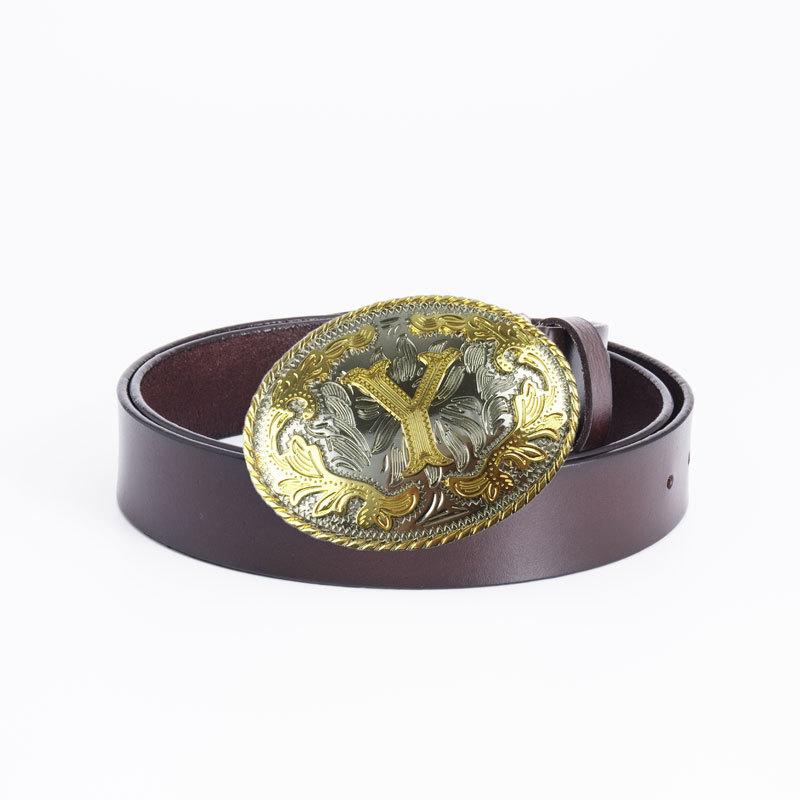 

Новый ремень из коровьей кожи с надписью «Mужской ремень высокого качества с надписью Y» для джинсов 125cm