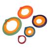 5Pcs Sealing Lid Set Plastic Round Multifunctional Anti Aging Food Storage Cover Set for Home Kitchen