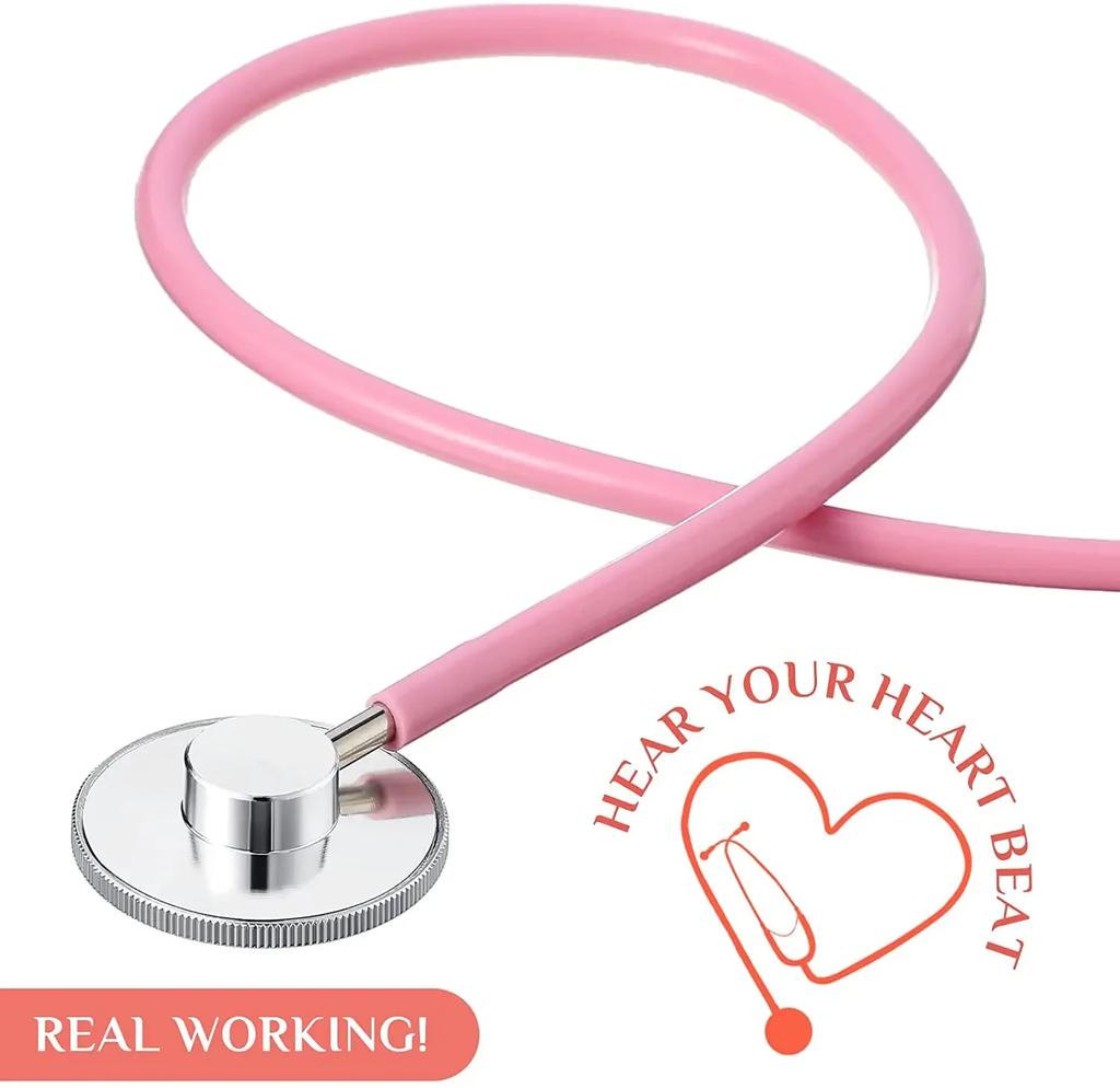 Stethoscope Toy Real Working Stethoscope For Kids Children Role Play Nursing Costume Cute Doctor Medical Pretend Game Accessory