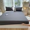 60s Class A Solid Color Washed Cotton Fitted Sheet - Mother and Baby Grade, Thickened for Summer