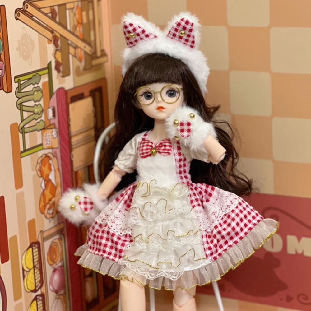 Attractive Eyes Princess Dress Up Dolls 1/6 SD Princess Makeup Ball Joint Doll  Girl Gift