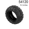 MOC 54120 Off-Road Vehicle Tire Skin 94.8×44mm Educational Building Block Car Parts