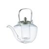 Hirota Glass Square Pot, Silver Soft, 450ml, 154-SLF