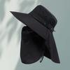 Fishing Bucket Hat with Detachable Neck Guard Adjustable Fishing Hat Windproof Breathable Mesh Sun Hat Wide Brim UV Protection
