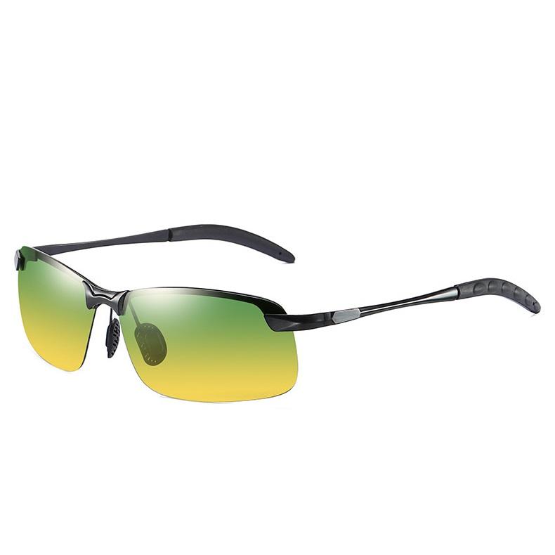 

Поляризационные очки для вождения AORON день и ночь, солнцезащитные очки для водителя-авиатора для мужчин, модные очки чёрный