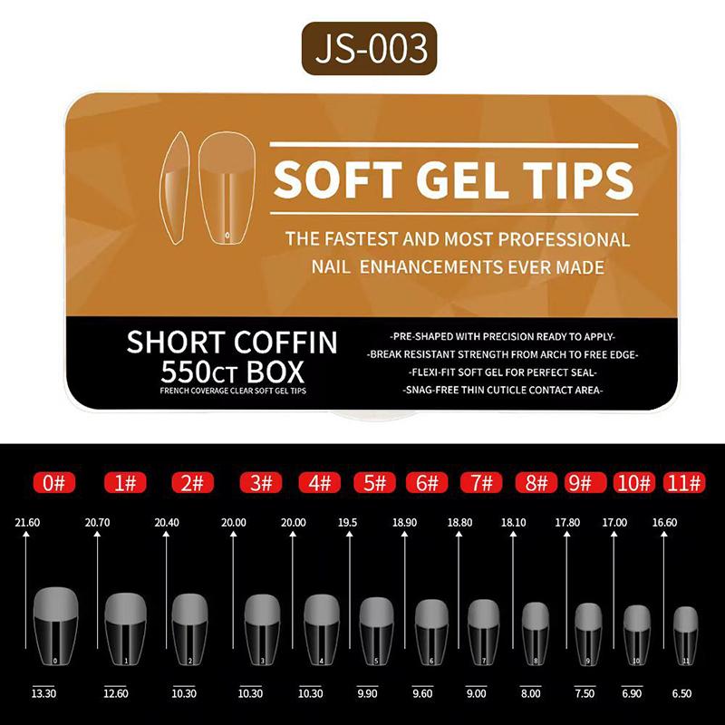 Końcówki do paznokci Ultra-cienkie Matowe Sztuczne paznokcie Miękkie Żelowe Końcówki Średnie Krótkie Migdał Trumna Pełne Pokrycie Matowe Narzędzia do przedłużania Paznokci DIY